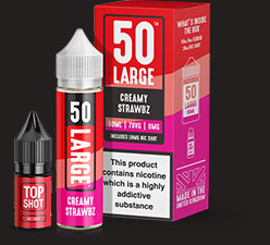 Creamy Strawbz flavoured e-liquid